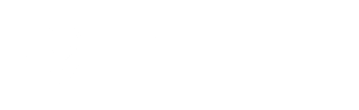 Patmos Travel Services Logo White